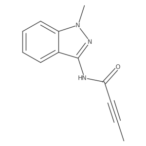 N-(1-methyl-1H-indazol-3-yl)but-2-ynamide结构式