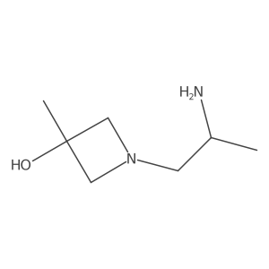 1-(2-Aminopropyl)-3-methyl-azetidin-3-ol结构式