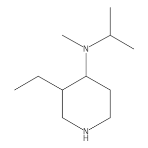 3-ethyl-N-methyl-N-(propan-2-yl)piperidin-4-amine Structure