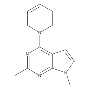 4-(3,6-Dihydro-2H-pyridin-1-yl)-1,6-dimethylpyrazolo[3,4-d]pyrimidine Structure
