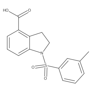 1-(m-Tolylsulfonyl)indoline-4-carboxylic acid Structure