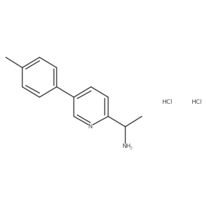 1-(5-p-Tolyl-pyridin-2-yl)-ethylamine dihydrochloride Structure
