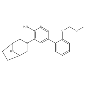 4-(3,8-Diazabicyclo[3.2.1]octan-3-yl)-6-(2-(methoxymethoxy)phenyl)pyridazin-3-amine结构式
