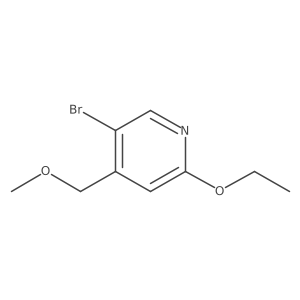 5-Bromo-2-ethoxy-4-(methoxymethyl)pyridine结构式