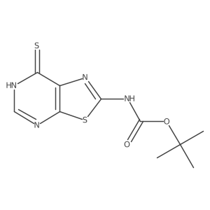 tert-butyl N-{7-sulfanyl-[1,3]thiazolo[5,4-d]pyrimidin-2-yl}carbamate结构式