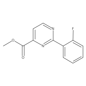 Methyl 2-(2-fluorophenyl)pyrimidine-4-carboxylate Structure
