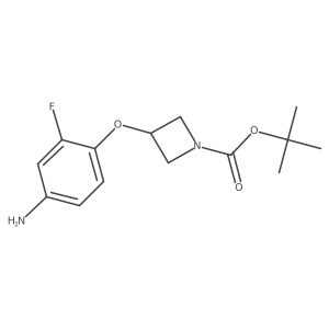 3-(4-Amino-2-fluoro-phenoxy)-azetidine-1-carboxylic acid tert-butyl ester结构式