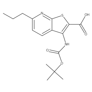 3-{[(Tert-butoxy)carbonyl]amino}-6-propylthieno[2,3-b]pyridine-2-carboxylic acid Structure