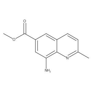 Methyl 8-amino-2-methyl-6-quinolinecarboxylate结构式