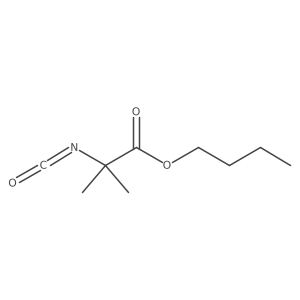 Butyl 2-isocyanato-2-methylpropanoate Structure
