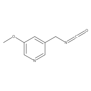 3-(Isocyanatomethyl)-5-methoxypyridine结构式