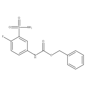 benzyl N-(4-fluoro-3-sulfamoylphenyl)carbamate结构式