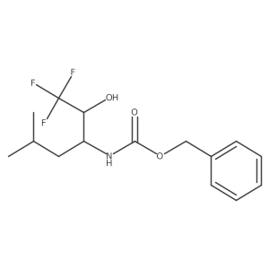 benzyl N-(1,1,1-trifluoro-2-hydroxy-5-methylhexan-3-yl)carbamate结构式
