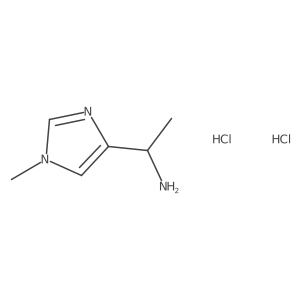 (R)-1-(1-Methyl-1H-imidazol-4-YL)ethan-1-amine 2hcl结构式