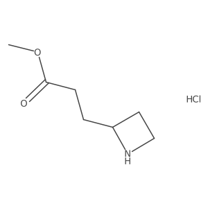 Methyl 3-(azetidin-2-yl)propanoate hydrochloride结构式