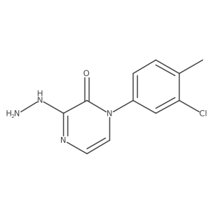 1-(3-Chloro-4-methylphenyl)-3-hydrazinyl-1,2-dihydropyrazin-2-one结构式