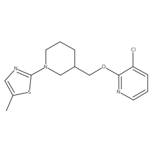 3-Chloro-2-{[1-(5-methyl-1,3-thiazol-2-yl)piperidin-3-yl]methoxy}pyridine Structure