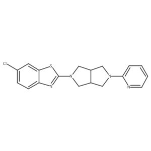 6-Chloro-2-[5-(pyridin-2-yl)-octahydropyrrolo[3,4-c]pyrrol-2-yl]-1,3-benzothiazole结构式