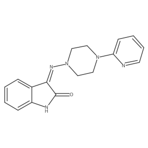 3-[(4-Pyridin-2-ylpiperazin-1-yl)amino]indol-2-one Structure