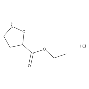 Ethyl 1,2-oxazolidine-5-carboxylate hydrochloride Structure