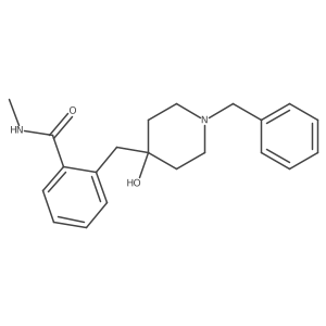 2-((1-Benzyl-4-hydroxypiperidin-4-yl)methyl)-N-methylbenzamide Structure