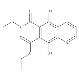 Diethyl 5,8-dihydroxy-6,7-quinolinedicarboxylate结构式