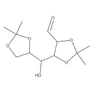 (4S,5S)-5-[(R)-[(4R)-2,2-dimethyl-1,3-dioxolan-4-yl]-hydroxymethyl]-2,2-dimethyl-1,3-dioxolane-4-carbaldehyde结构式