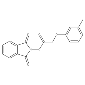 1,3-dioxo-2,3-dihydro-1H-isoindol-2-yl 2-(3-methylphenoxy)acetate结构式
