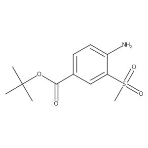 tert-Butyl 4-amino-3-(methylsulfonyl)benzoate Structure