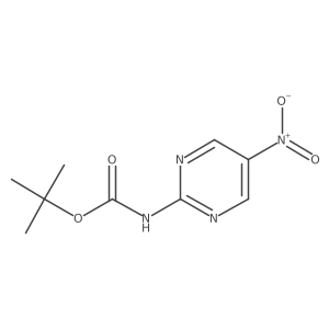tert-Butyl (5-nitropyrimidin-2-yl)carbamate结构式