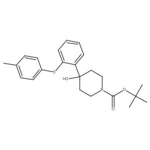 1-Tert-butoxycarbonyl-4-[2-(4-methylphenylsulfanyl)phenyl]piperidin-4-ol Structure