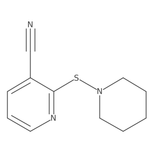 2-(1-Piperidinylthio)-3-pyridinecarbonitrile结构式