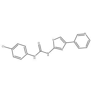 1-(4-Chlorophenyl)-3-[4-(pyridin-3-yl)-1,3-thiazol-2-yl]urea Structure
