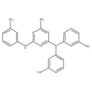 N2,N2,N4-Tris(3-aminophenyl)-1,3,5-triazine-2,4,6-triamine Structure