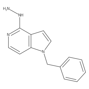 4-Hydrazinyl-1-(phenylmethyl)-1H-pyrrolo[3,2-c]pyridine结构式