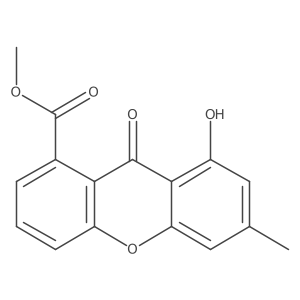 methyl 8-hydroxy-6-methyl-9-oxo-9H-xanthene-1-carboxylate Structure