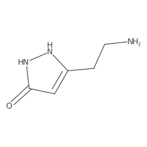 5-(2-aminoethyl)-2,3-dihydro-1H-pyrazol-3-one Structure