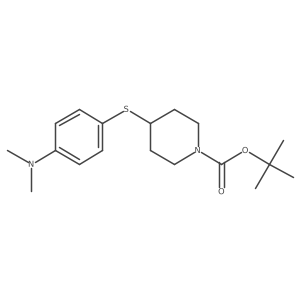 1,1-Dimethylethyl 4-[[4-(dimethylamino)phenyl]thio]-1-piperidinecarboxylate Structure