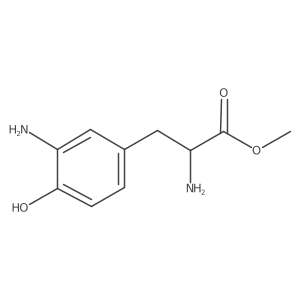 Methyl (2S)-2-amino-3-(3-amino-4-hydroxyphenyl)propanoate结构式