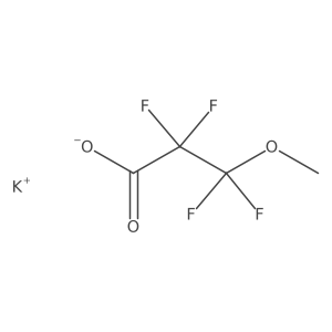 Potassium 3-(methoxy)tetrafluoropropionate Structure
