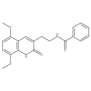 N-(2-(5,8-dimethoxy-2-oxo-1,2-dihydroquinolin-3-yl)ethyl)benzamide Structure