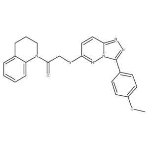 1-(3,4-dihydroquinolin-1(2H)-yl)-2-((3-(4-methoxyphenyl)-[1,2,4]triazolo[4,3-b]pyridazin-6-yl)thio)ethanone Structure
