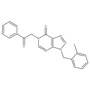 3-[(2-fluorophenyl)methyl]-6-(2-oxo-2-phenylethyl)-3H,6H,7H-[1,2,3]triazolo[4,5-d]pyrimidin-7-one Structure