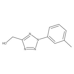 (2-m-tolyl-2H-tetrazol-5-yl)-methanol结构式