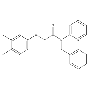 N-benzyl-2-(3,4-dimethylphenoxy)-N-(pyridin-2-yl)acetamide Structure