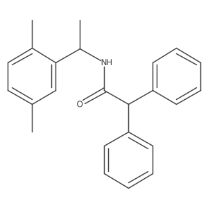 N-[1-(2,5-Dimethylphenyl)ethyl]-I+/--phenylbenzeneacetamide结构式
