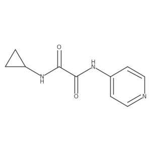 N1-cyclopropyl-N2-(pyridin-4-yl)oxalamide结构式