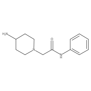 2-(4-aminopiperidin-1-yl)-N-phenylacetamide结构式