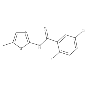 5-Chloro-2-fluoro-N-(5-methylthiazol-2-yl)benzamide Structure