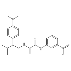 N1-(2-(dimethylamino)-2-(4-(dimethylamino)phenyl)ethyl)-N2-(3-nitrophenyl)oxalamide结构式